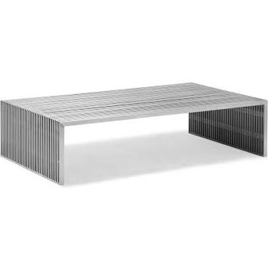Novel Long Coffee Table Stainless Steel